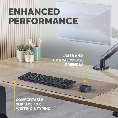 Mousepad birou Fellowes, breyta microban, nisip